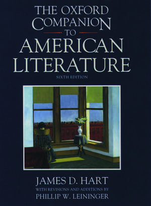 The Oxford Companion to American Literature de James D. Hart