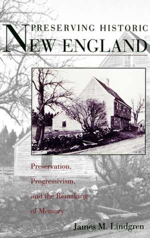 Preserving Historic New England: Preservation, Progressivism, and the Remaking of Memory de James Michael Lindgren