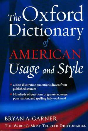 The Oxford Dictionary of Usage and Style de Bryan A. Garner