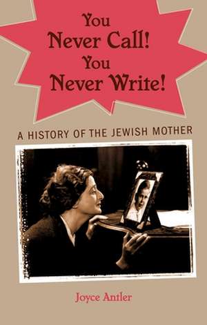 You Never Call! You Never Write!: A History of the Jewish Mother de Joyce Antler