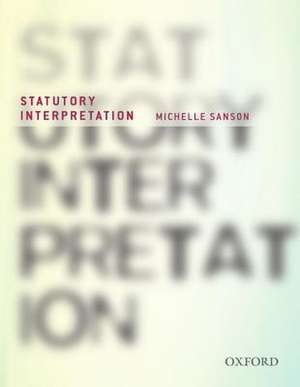 Statutory Interpretation de Michelle Sanson