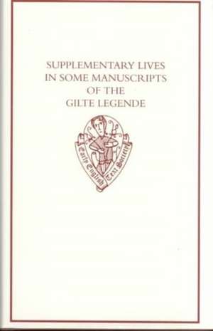 Supplementary Lives in Some Manuscripts of the Gilte Legende de R. Hamer