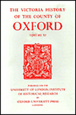 A History of the County of Oxford – Volume XI – Wootton Hundred (Northern Part) de Alan Crossley