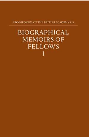 Proceedings of the British Academy, Volume 115 Biographical Memoirs of Fellows, I de Thompson