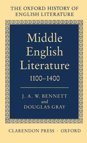 Middle English Literature 1100-1400 de J. A. W. Bennett