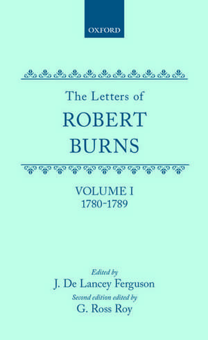 The Letters: I. 1780-1789 de Robert Burns