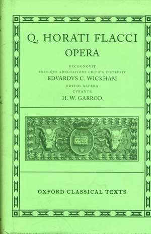 Horace Opera de H. W. Garrod