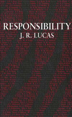 Responsibility de J. R. Lucas