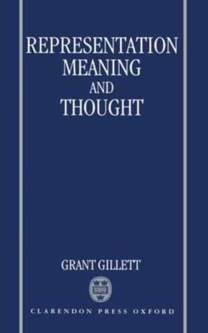 Representation, Meaning, and Thought de Grant Gillett