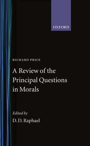 A Review of the Principal Questions in Morals de Richard Price