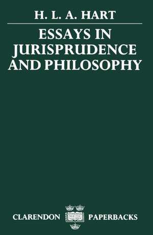 Essays in Jurisprudence and Philosophy de H. L. A. Hart