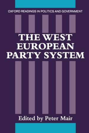 The West European Party System de Peter Mair