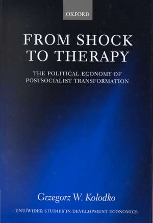 From Shock to Therapy: The Political Economy of Postsocialist Transformation de Grzegorz W. Kolodko