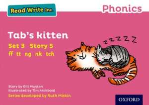 Read Write Inc. Phonics: Tab's Kitten (Pink Set 3 Storybook 5) de Gill Munton