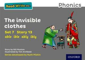 Read Write Inc. Phonics: The Invisible Clothes (Grey Set 7 Storybook 13) de Gill Munton