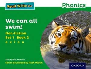 Read Write Inc. Phonics: We Can All Swim! (Green Set 1 Non-fiction 2) de Gill Munton