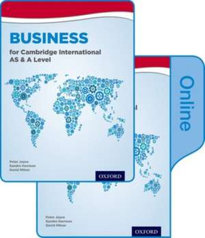 Business for Cambridge International AS & A Level: Print & Online Student Book Pack de Peter Joyce