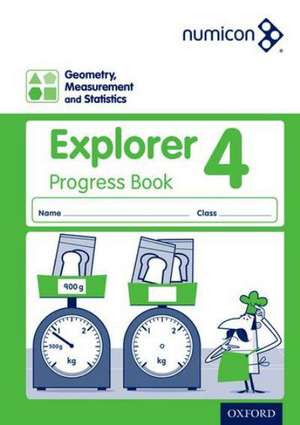 Numicon: Geometry, Measurement and Statistics 4 Explorer Progress Book de Sue Lowndes