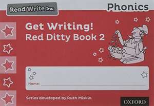 Read Write Inc. Phonics: Get Writing! Red Ditty Book 2 Pack of 10 de Ruth Miskin