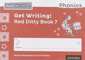 Read Write Inc. Phonics: Get Writing! Red Ditty Book 7 Pack of 10 de Ruth Miskin