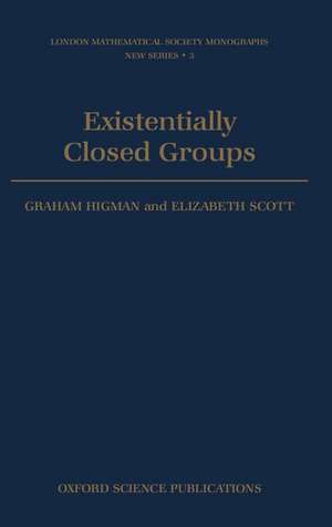 Existentially Closed Groups de Graham Higman