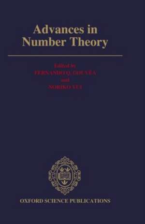 Advances in Number Theory: The Proceedings of the Third Conference of the Canadian Number Theory Association de Fernando Q. Gouvêa