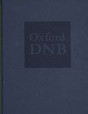 Oxford Dictionary of National Biography: Oxford Dictionary of National Biography Index of Contributors de Colin Matthew