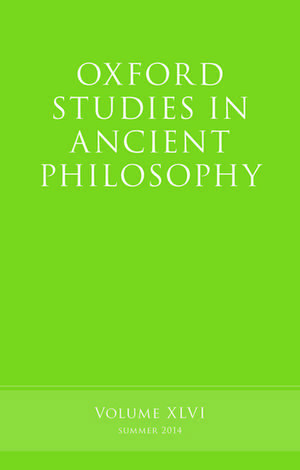 Oxford Studies in Ancient Philosophy, Volume 46 de Brad Inwood