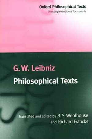 Philosophical Texts de G. W. Leibniz