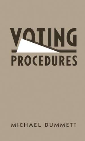 Voting Procedures de Michael Dummett