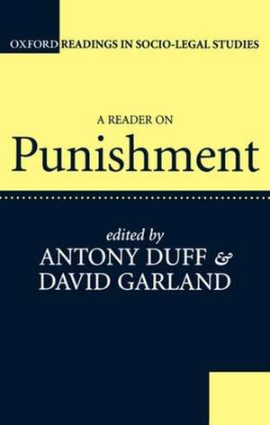 A Reader on Punishment de R. A. Duff