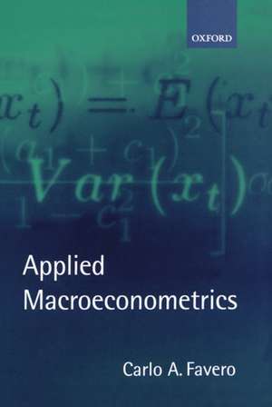 Applied Macroeconometrics de Carlo A. Favero