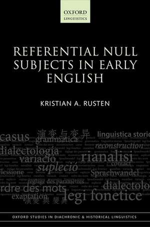 Referential Null Subjects in Early English de Kristian A. Rusten