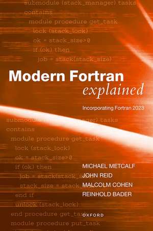 Modern Fortran Explained: Incorporating Fortran 2023 de Michael Metcalf