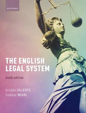 The English Legal System de Alisdair Gillespie