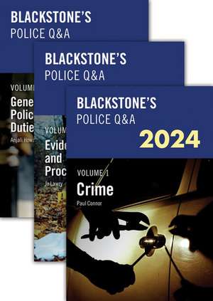 Blackstone's Police Q&A 2024 Three Volume Pack de Paul Connor