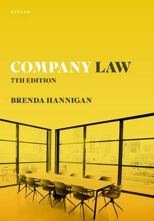 Company Law de Brenda Hannigan