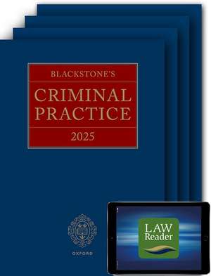 Blackstone's Criminal Practice 2025 (Digital Pack): Main Work, Supplements 1–3, and LawReader Access de David Ormerod CBE, KC (Hon)