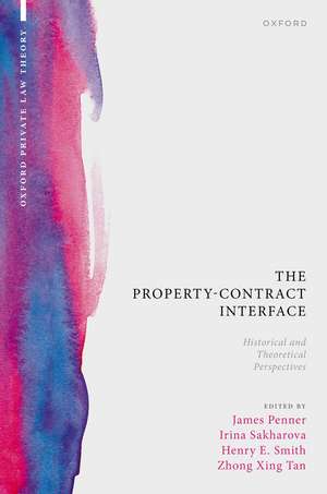 The Property-Contract Interface: Historical and Theoretical Perspectives de James Penner