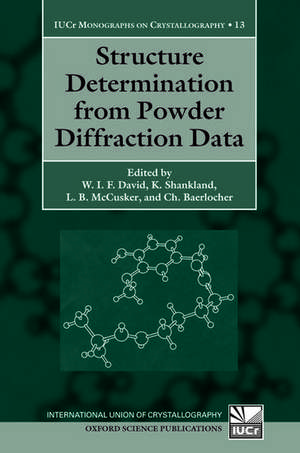 Structure Determination from Powder Diffraction Data de W.I.F. David