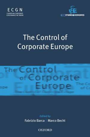 The Control of Corporate Europe de Fabrizio Barca