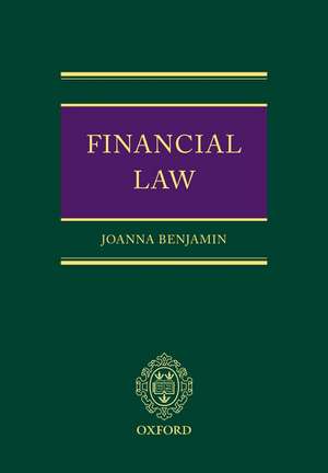 Financial Law de Joanna Benjamin