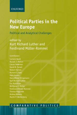 Political Parties in the New Europe: Political and Analytical Challenges de Kurt Richard Luther