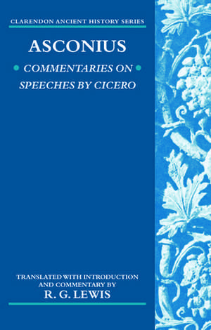 Asconius: Commentaries on Speeches of Cicero de Asconius