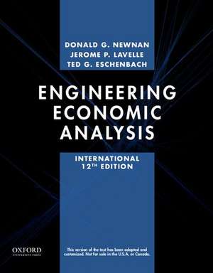 Engineering Economic Analysis de Don Newnan