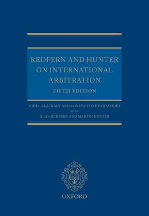 Redfern and Hunter on International Arbitration de Nigel Blackaby