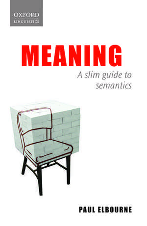 Meaning: A Slim Guide to Semantics de Paul Elbourne