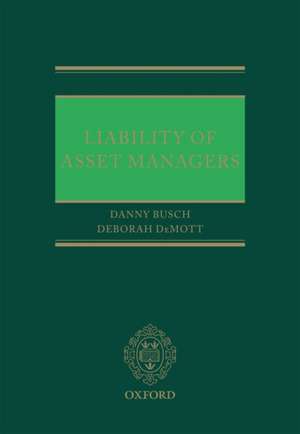 Liability of Asset Managers de Danny Busch