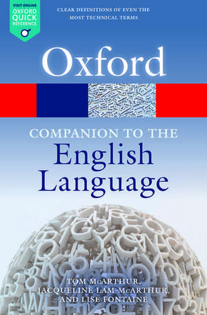 Oxford Companion to the English Language de Tom McArthur