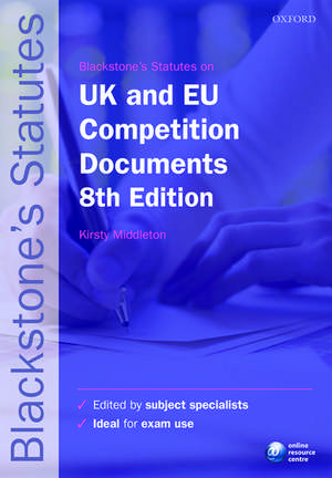 Blackstone's UK & EU Competition Documents de Kirsty Dougan